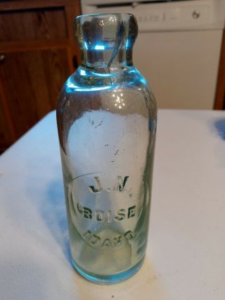 Early Boise,  Idaho Hutchinson Soda Bottle