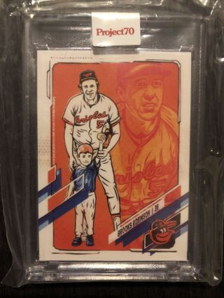 2021 Topps Project 70 Brooks Robinson Chase Card By Blake Jamieson 333c In Hand