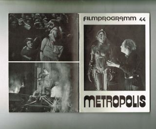 Metropolis 1925 (1971 German Film Program 44) Fritz Lang Ufa Silent Sci - Fi