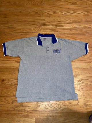 University Of Kentucky Wildcats Uk Blue Vintage 90s Polo Tshirt Men’s Large Ncaa