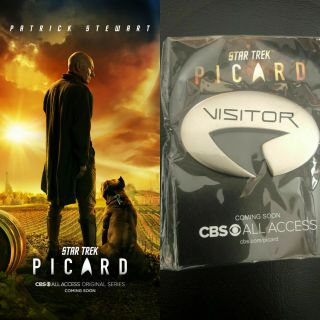 Comic Con Exclusive: Star Trek Picard Poster And Visitor Pin