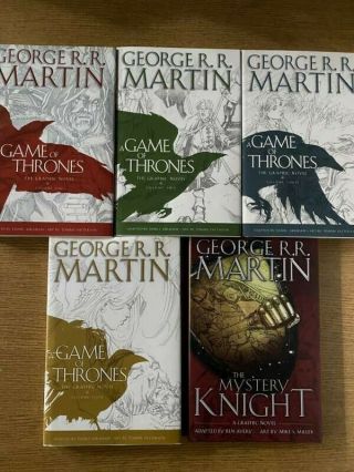 Game Of Thrones Hc Graphic Novels 1 To 4 Complete Series,  Mystery Knight Hc