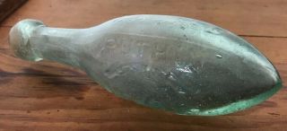 Rare Antique Oval Soda Mineral Water Bottle The Ruthin Ruthin North Wales