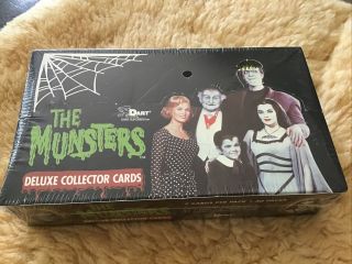 The Munsters Deluxe 1996 Trading Card Factory Box Dart Flipcards