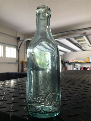 Straight Side Coca Cola Bottle Tampa Florida Vintage 1905 Fla