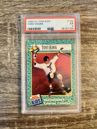 Tony Hawk 1990 Sports Illustrated Si For Kids 152 Rc Rookie Card Psa 5 Ex