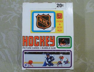 1979 - 1980 Topps Nhl Hockey Card Empty Display Wax Pack Box Gretzky Rookie Year