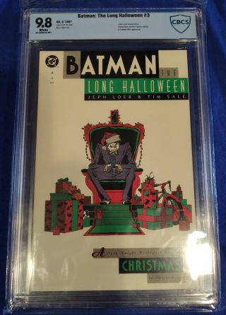 Batman The Long Halloween 3 Cbcs 9.  8 1997 Not Cgc
