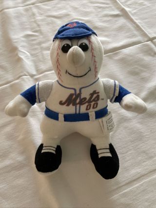 York Mets 8 " Ihop 2000 Teddy Bear Plush Toy Doll Vintage Ny Baseball Mlb