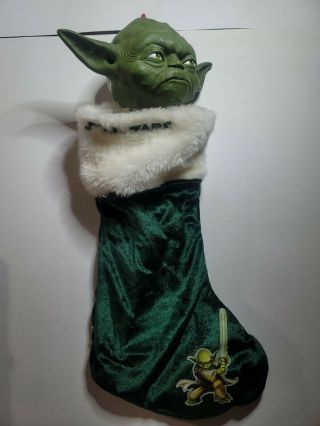 Star Wars Yoda Head Christmas Stocking