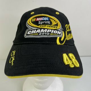 Jimmie Johnson 48 Nascar 2010 Sprint Cup Series Champion Hat Cap Adjustable