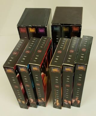 X - Files Vhs Seasons 01 And 02 Includes 24 Shows On 12 Tapes