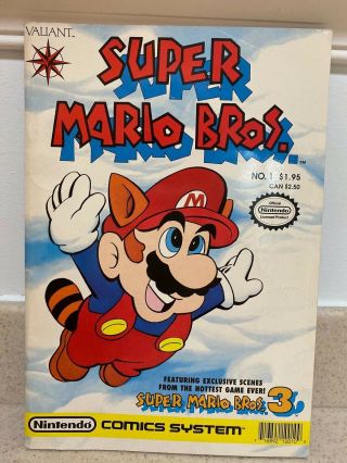 1990 Valiant / Nintendo Comics - Mario Bros.  1 (barcode On Right)