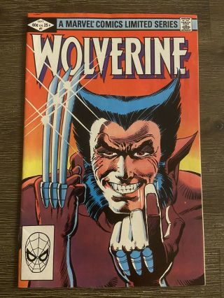 Wolverine 1 Marvel 1982 Vf (8.  0) Frank Miller Chris Claremont X - Men