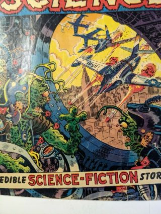 Weird Science 9 VINTAGE EC Comic Aliens SciFi Horror Golden Age 10c 3