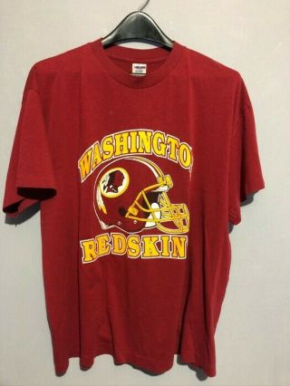 Vintage Washington Redskins Nfl T - Shirt Trench Football Team Usa Men Xl