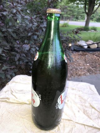 Vintage Bubble UP One 1 Full Quart Soda Bottle Coca Cola Fayetteville NC Cap 2