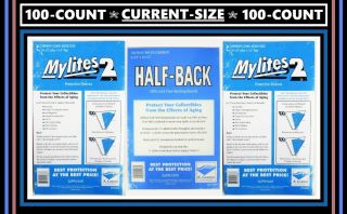 E.  Gerber 100 - Count Current - Size Mylites 2 Comic Bags & Half - Back Boards