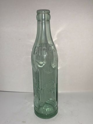 Antique Big Chief Green Glass Bottle Clinton Mo Bottled Property Of Coca Cola