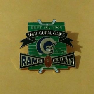 Nfl Football Stl Rams Vs No Saints Inaugural Game 1995 Collectible Enamel Pin