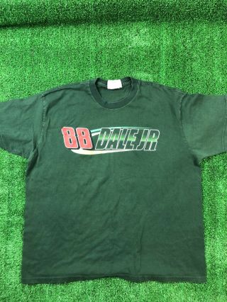 Dale Earnhardt Jr 88 Nascar Winner’s Circle Racing T - Shirt Green Amp Energy Xl