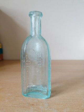 Old Glass Bottle Burnetts Cocoaine Boston