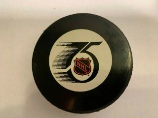 1991 - 92 Nhl 75th Anniversary Hockey Puck