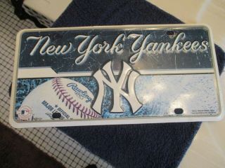 York Ny Yankees Logo Mlb 12x6 Auto Metal License Plate Auto Tag