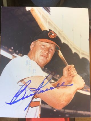 Boog Powell Signed 8x10 Photo Baltimore Orioles Autograph