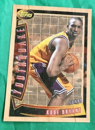 Kobe Bryant 1996/97 Topps Youthquake Yq15 Hof’er Lakers Rare