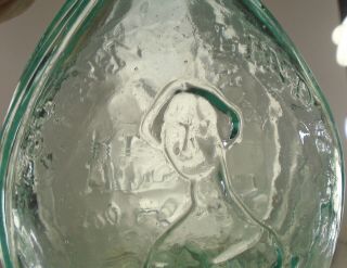 GI - 107 JENNY LIND / FISLERVILLE GLASS HISTORIC WHISKEY CALABASH FLASK. 2