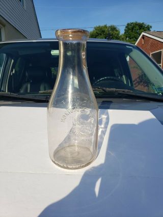 Early quart L.  M.  Solomon Cherokee Farm Macon GA.  milk bottle, 3