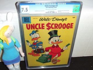 Uncle Scrooge 22 Cgc 7.  5 - Oww Pages - 6 - 8/58 1958 Carl Barks Art And Story