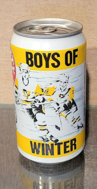 1980s Boys Of Winter Pittsburgh Penguins Iron City Stay Tab Beer Can Nhl Hockey