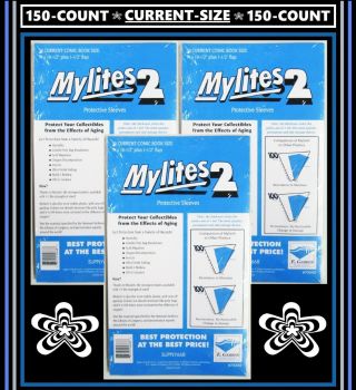 E Gerber 150 - Count Mylites 2 Comic Bags Current - Size (7 " X 10 - 1/2 ") 700m2