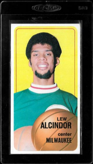 1970 - 71 Topps Lew Alcindor 75 Ex - Mt Centered 2nd Year Kareem Abdul - Jabbar