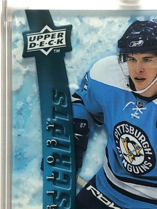 2009 - 10 Upper Deck Trilogy SIDNEY CROSBY Ice Scripts On Card Auto Pittsburgh 2