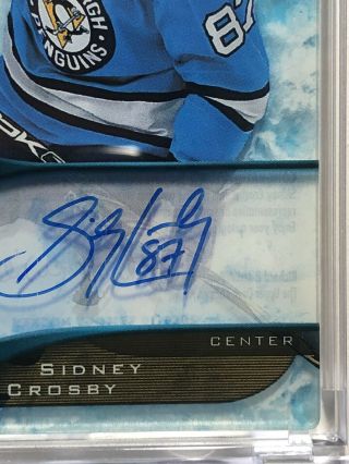 2009 - 10 Upper Deck Trilogy SIDNEY CROSBY Ice Scripts On Card Auto Pittsburgh 4
