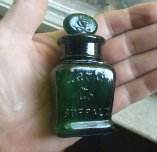 Dark Green Larkin Co Smelling Salts Bottle & Stopper Shown Dug Youtube Video
