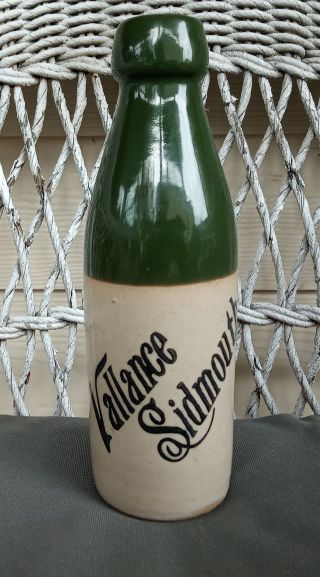 Antique Stoneware Bottle Vallance Sidmouth Ginger Beer Bourne Denby