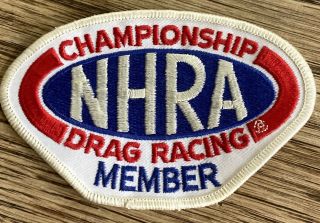 Vintage Nhra Drag Racing Patch 4 1/2in.