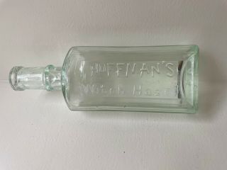 Hoffmans Antique Medicine Bottle Hoffmans Witch Hazel Bottle Allentown PA 1890s 3