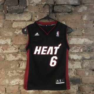 Adidas Lebron James Miami Heat Youth Jersey Size Small Fast