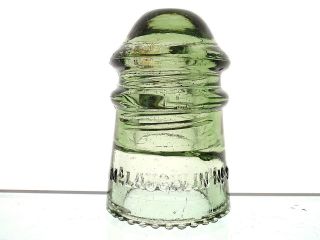 Scarce - Rich Olive Green Mclaughlin No 9 Glass Pony Insulator