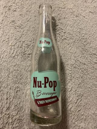 Vintage Nu - Pop Acl Soda Bottle By Kola - Bru Bottling Co Athens,  Illinois 1950