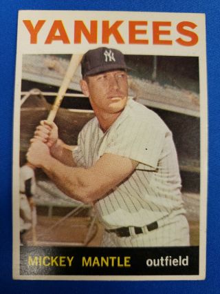 1964 Topps - 50 Mickey Mantle - Yankees - Hall Of Famer