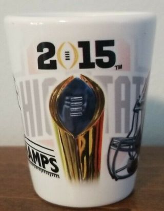 2015 Ohio State Buckeyes Osu 2014 National Championship Shot Glass Vgc