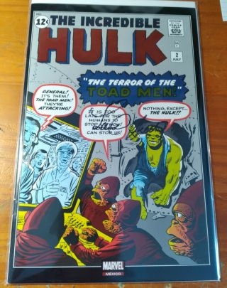 Incredible Hulk 2 Autographed By Lou Ferrigno With Nm/m