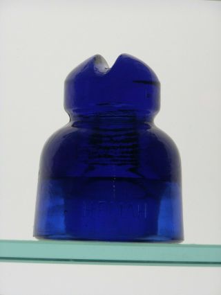 Cd 569.  2 Tc Iii / 1967 / Hemah Cobalt Blue Glass Insulator From Russia