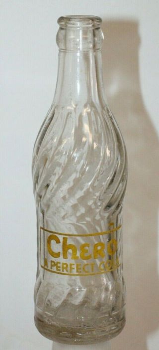 Rare Memphis Tenn Chero Cola Soda Bottle 6 Oz Acl